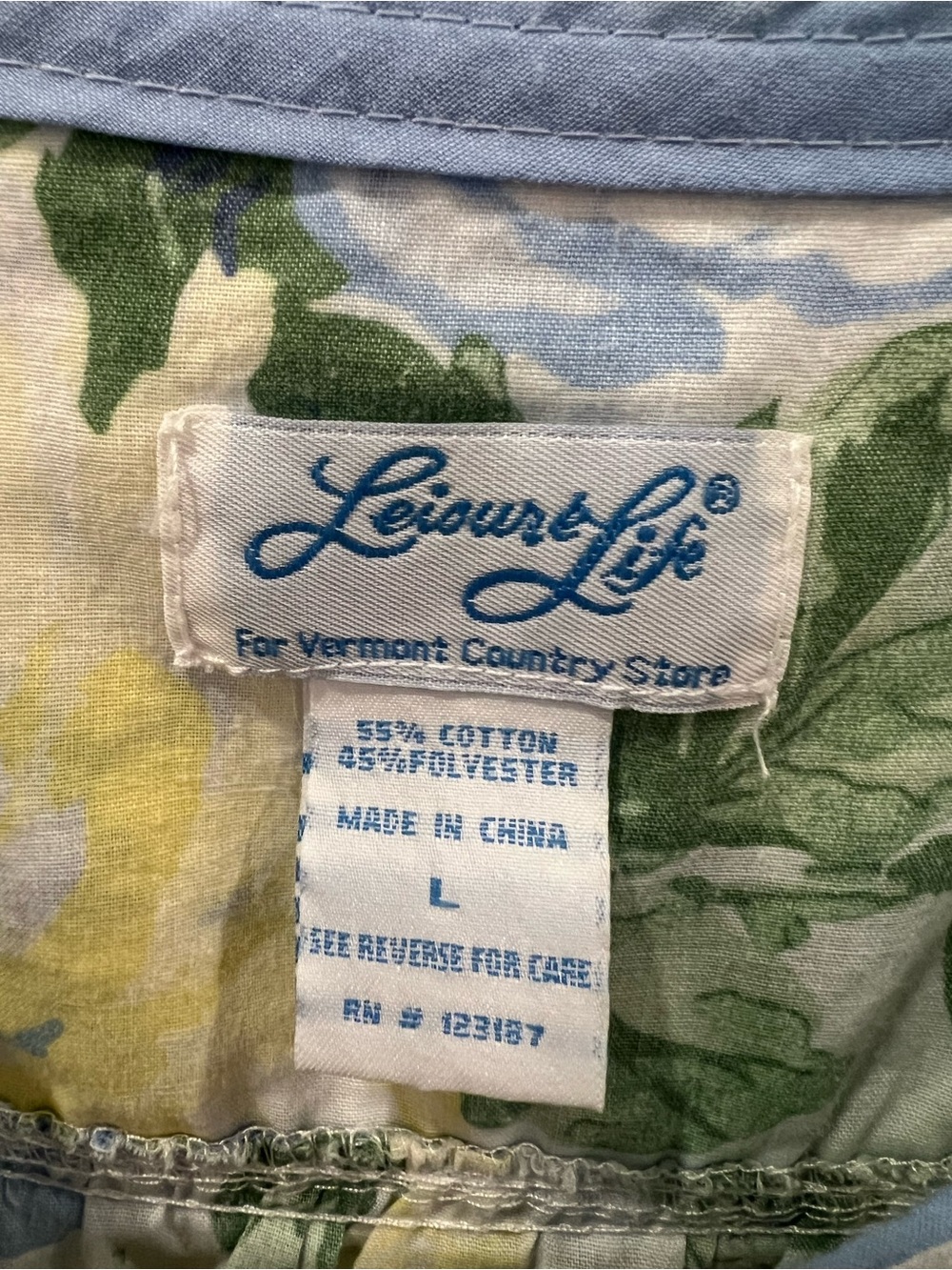 Vermont Country Store Nightgown House Dress Large Floral Ruffle Snap Button Up - Picture 7 of 10